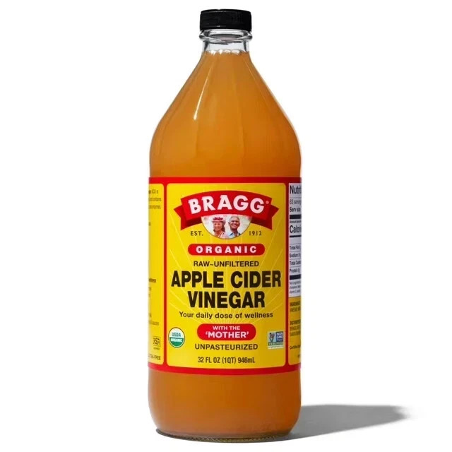 Bragg Organic Apple Cider Vinegar with the Mother, Raw and Unfiltered, 32 fl oz. Bragg Organic Apple Cider Vinegar with the Mother, Raw and Unfiltered, 32 fl oz.
