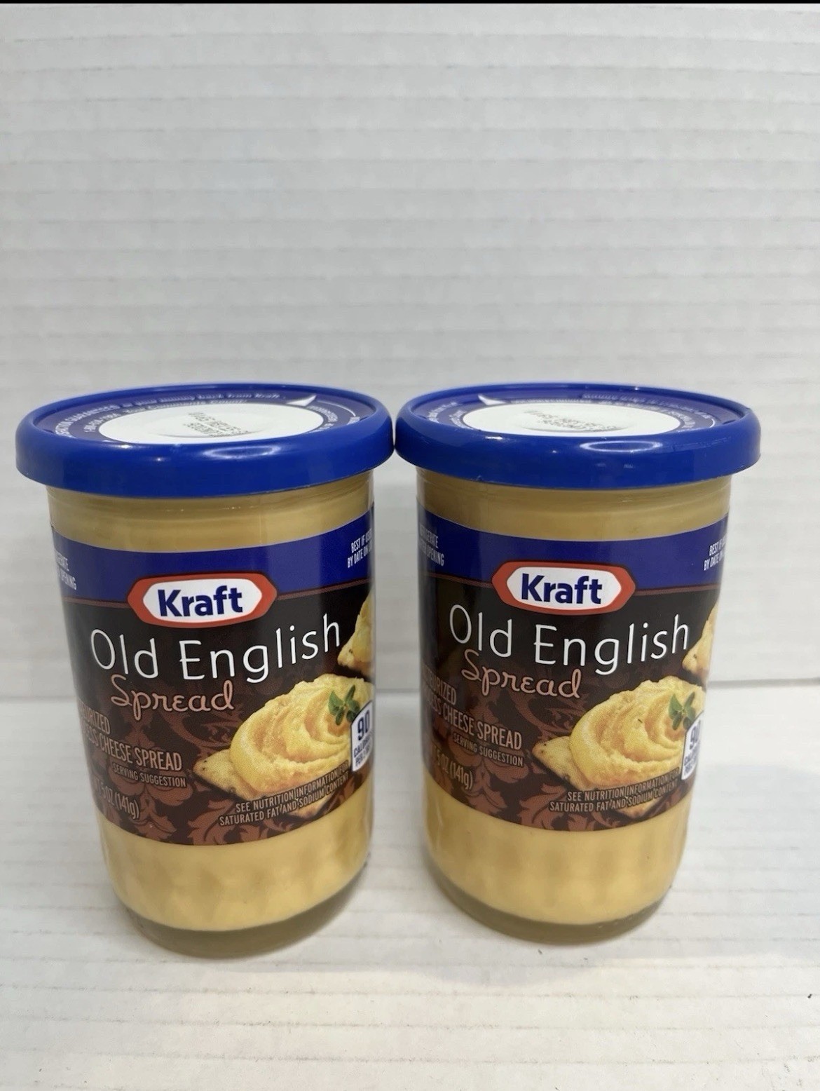 2 Pack - Kraft Old English Cheese Spread - 5 oz Jar w/ Resealable Lid