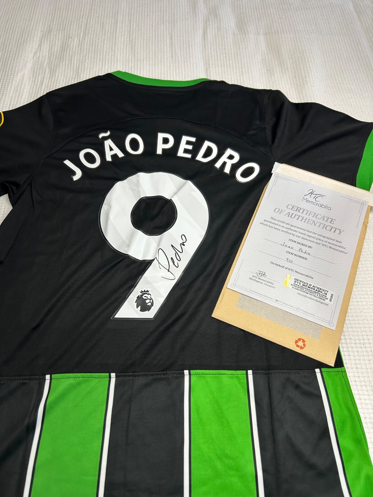 Joao Pedro hand signed Brighton Shirt with COA