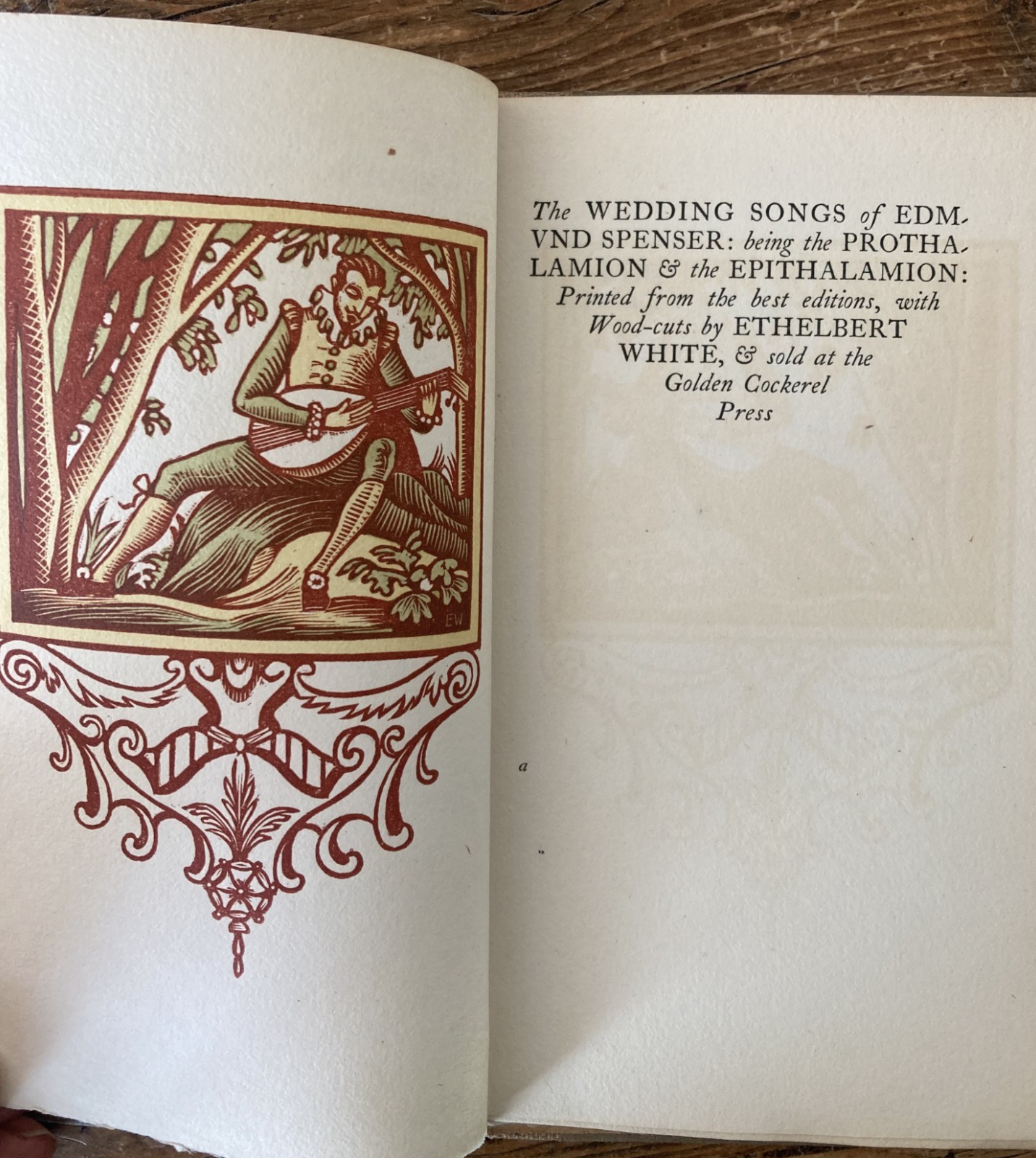 1923 WEDDING SONGS OF EDMUND SPENSER Golden Cockerel Press Woodcuts 1/325 copies