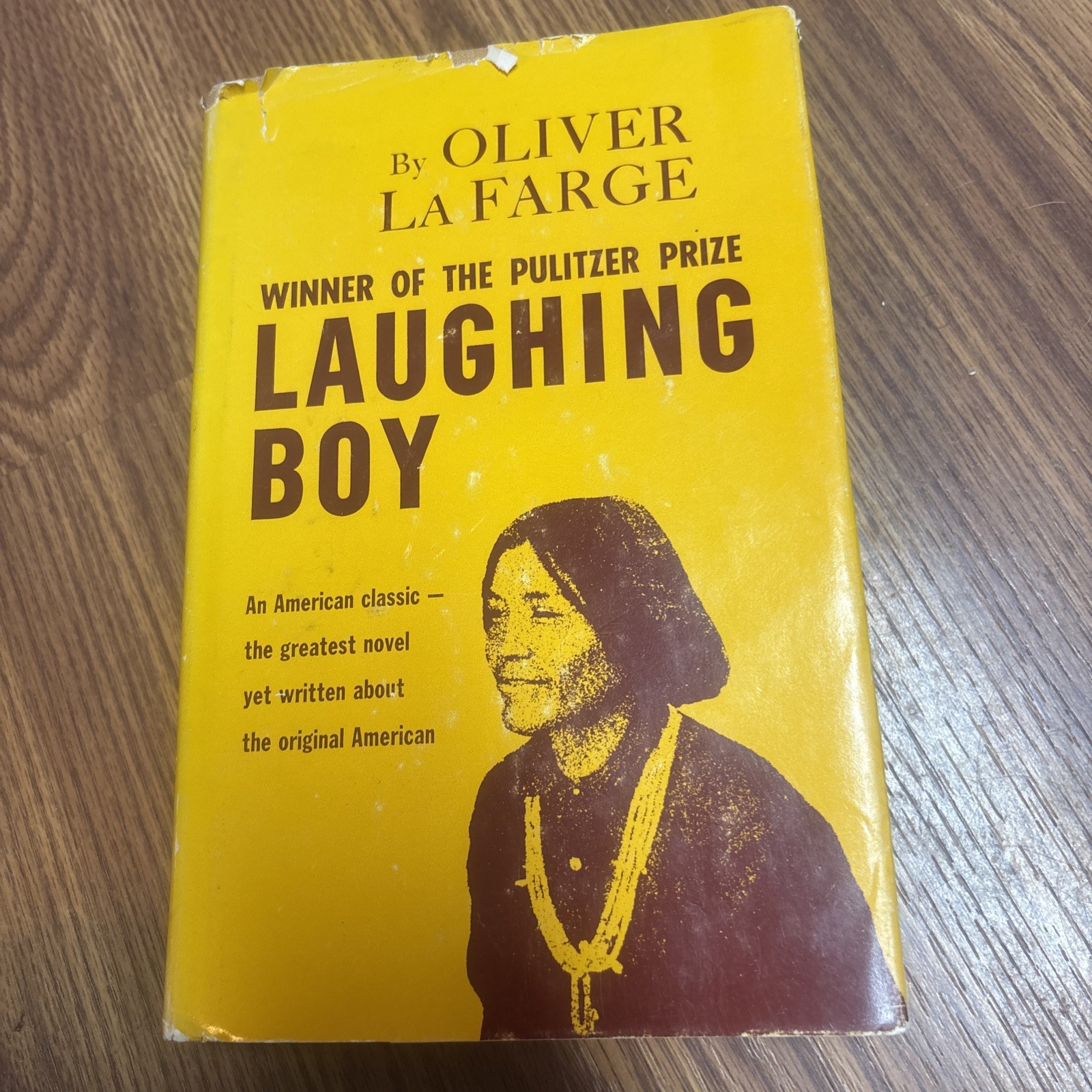 Laughing Boy, Oliver La Farge, 1957, HC/DJ, Pulitzer Prize Winner
