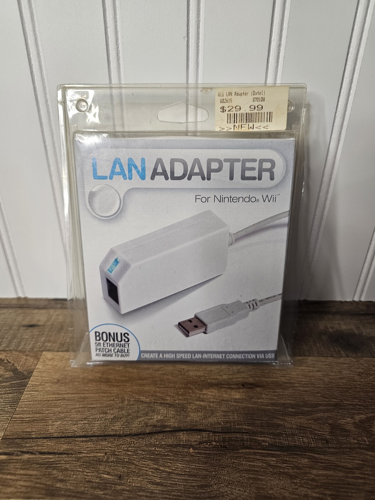 Datel 2006 LAN Adapter for Nintendo Wii w/ BOX With Bonus 
