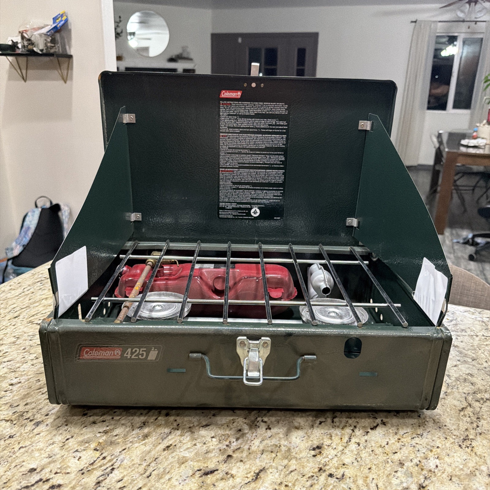Unused NEW 1998 Coleman 425 Two Burner Camp Stove