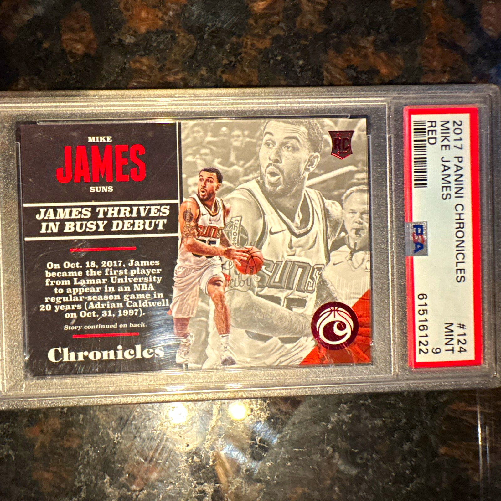 Panini 2017-18 Chronicles Rookies Mike James #124 Red /299 Suns RC Panini 2017-18 Chronicles Rookies Mike James #124 Red /299 Suns RC
