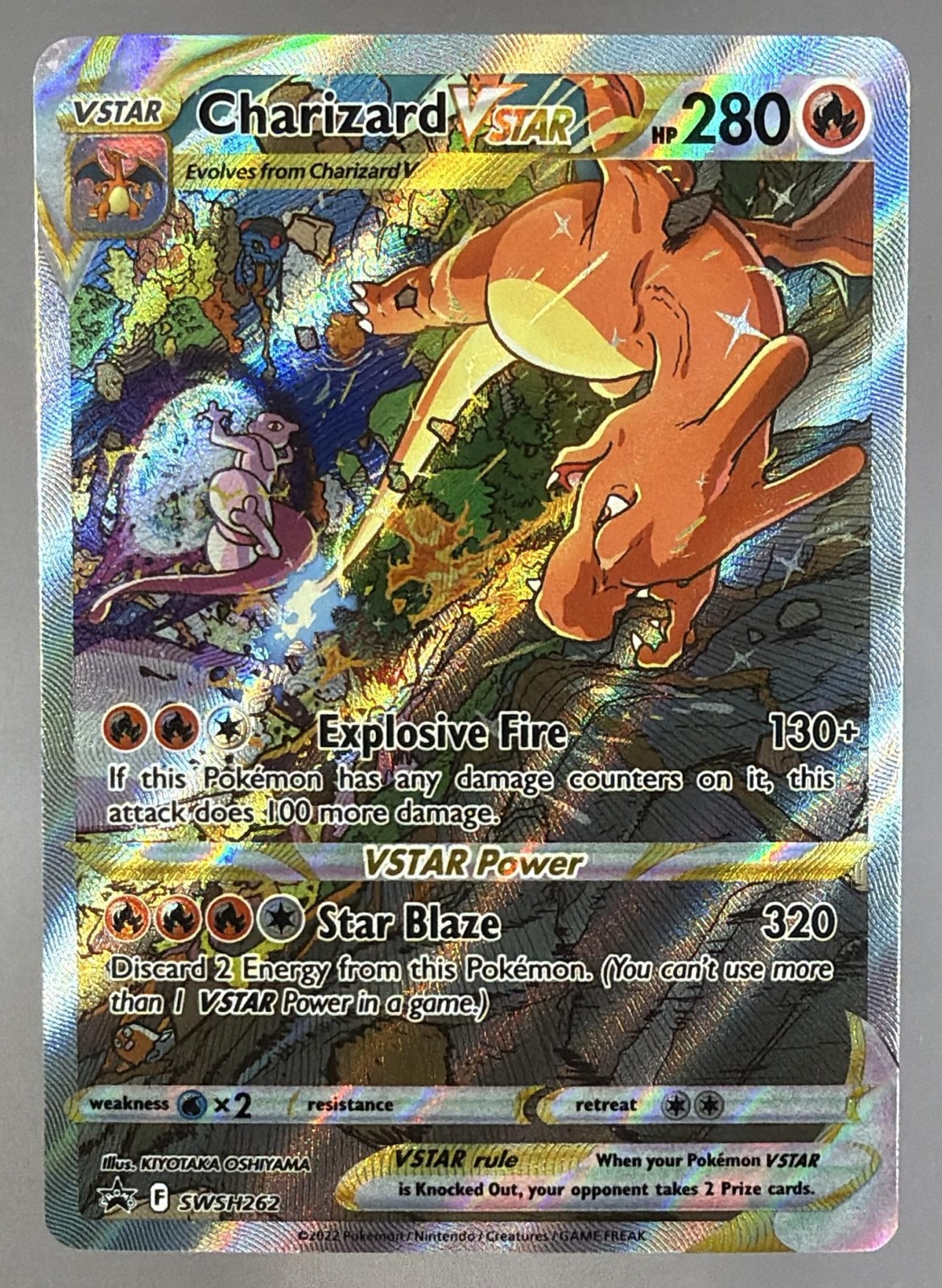 2022 Pokemon Sword & Shield Black Star Promos Charizard VSTAR #SWSH262 NM
