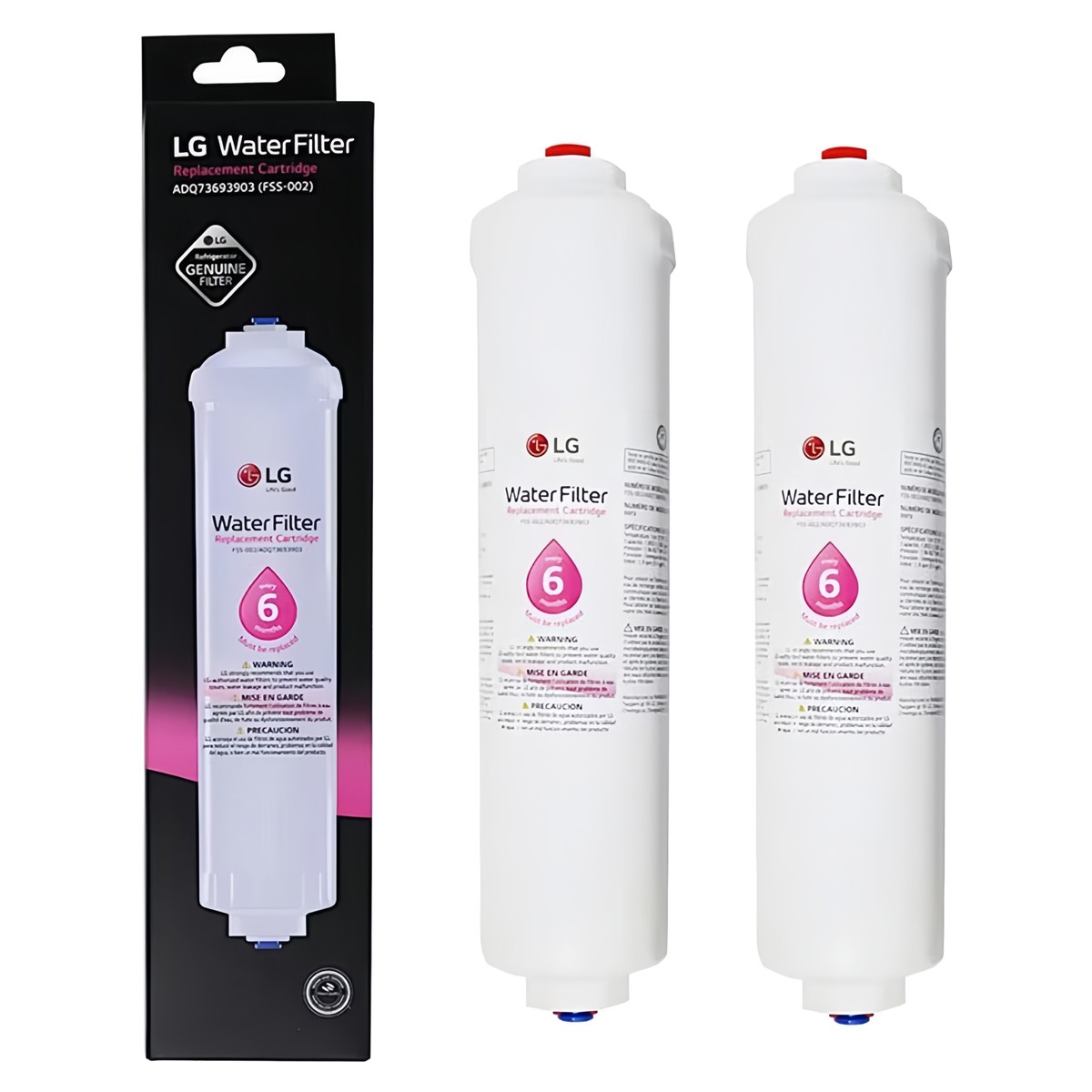 2x Genuine Water Filter  ADQ73693903, 5231JA2012B, 5231JA2010B External US stock