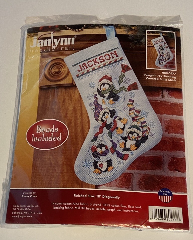 Janlynn Counted Cross Stitch Stocking Kit 18\ Janlynn Counted Cross Stitch Stocking Kit 18\