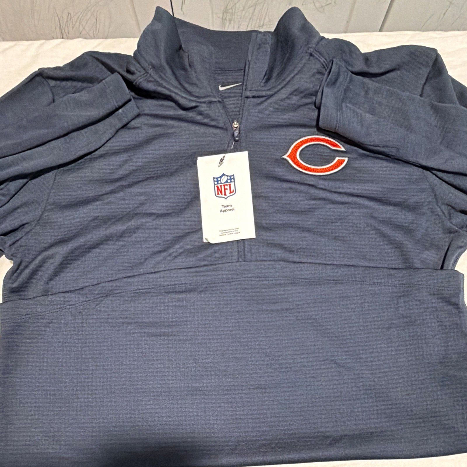 Nike Chicago Bears NFL Dri-FIT Jacket Mens Size S Navy Full Zip Nike Chicago Bears NFL Dri-FIT Jacket Mens Size S Navy Full Zip