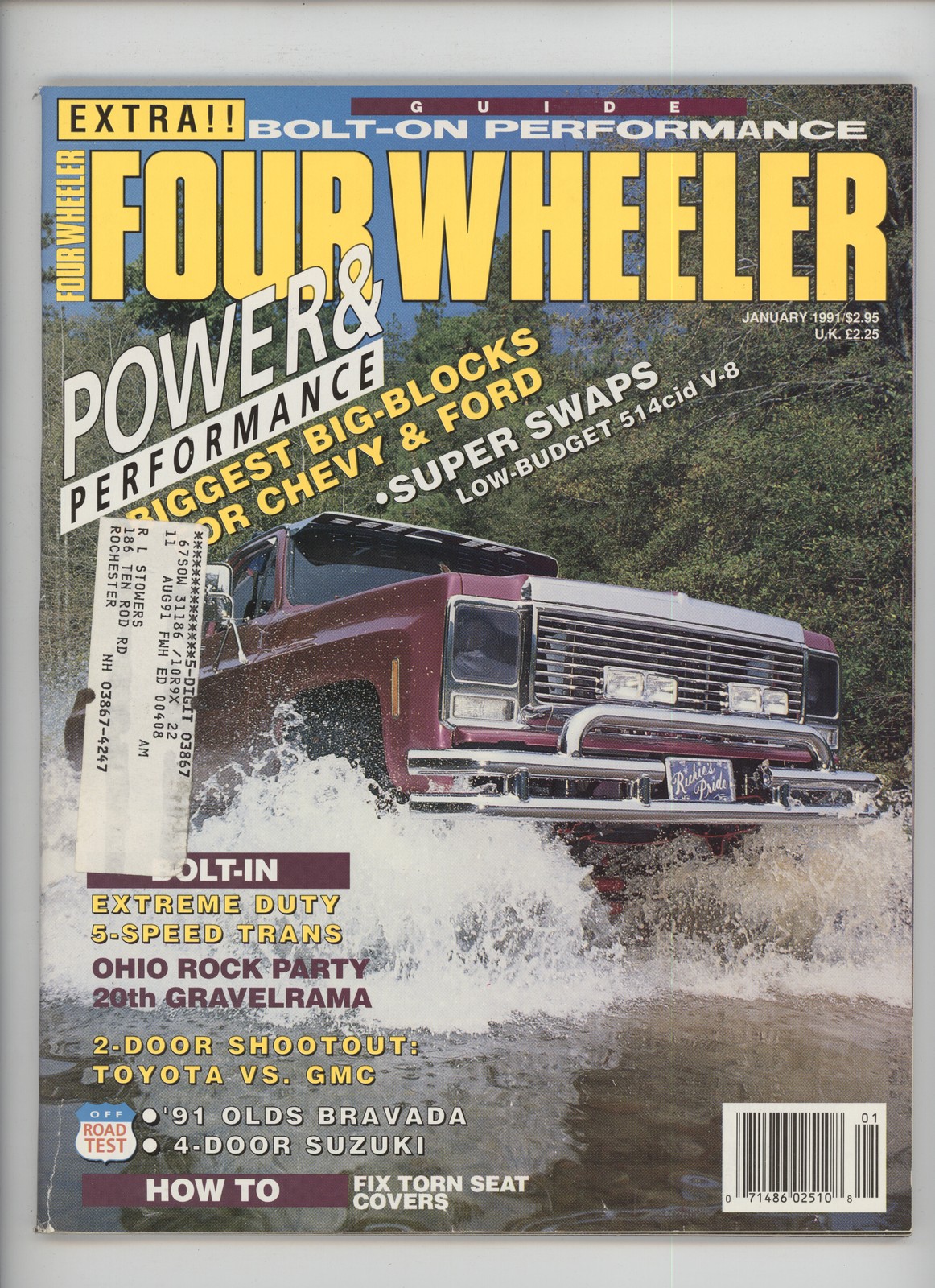 Four Wheeler January 1991 Bolt-On Performance Guide Truck Magazine