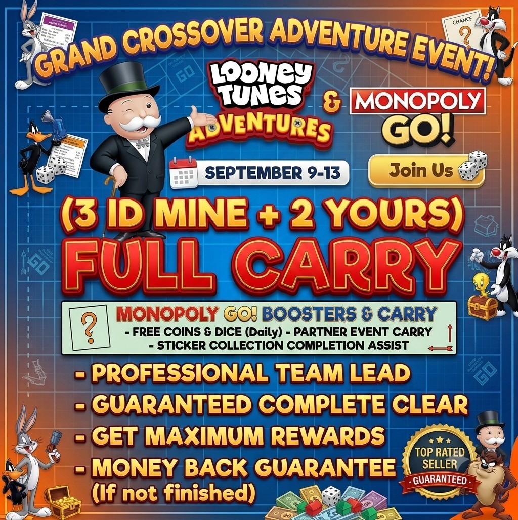 Mono_Poly_Go Looney Tunes Adventures Club Slot :- Guraranteed (4x mine 1x yours) Mono_Poly_Go Looney Tunes Adventures Club Slot :- Guraranteed (4x mine 1x yours)