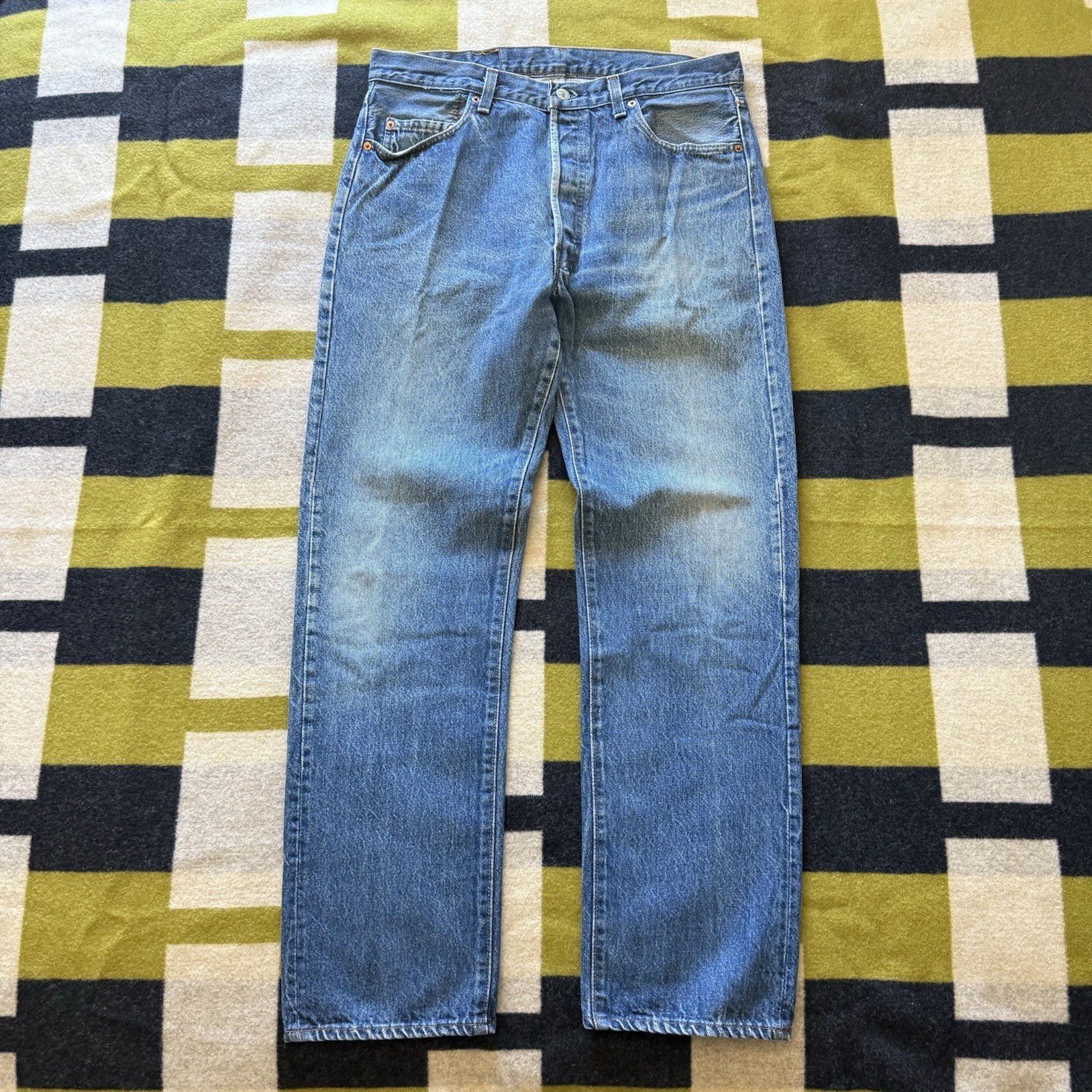 Levi\'s Jeans 501 Vintage Made in USA Blue Mens FITS 32x31” Faded Vintage 1980’s