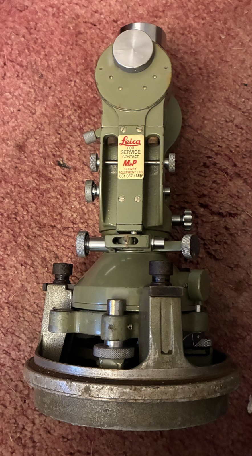 Vintage Wild Heerbrugg T2 Theodolite & hard plastic Case 110539 Switzerland 1966 Vintage Wild Heerbrugg T2 Theodolite & hard plastic Case 110539 Switzerland 1966