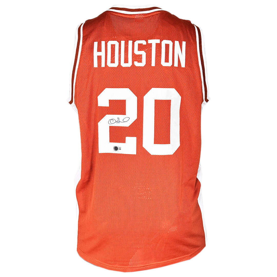 Alan Houston Signed Tennessee College Orange Basketball Jersey (Beckett)
