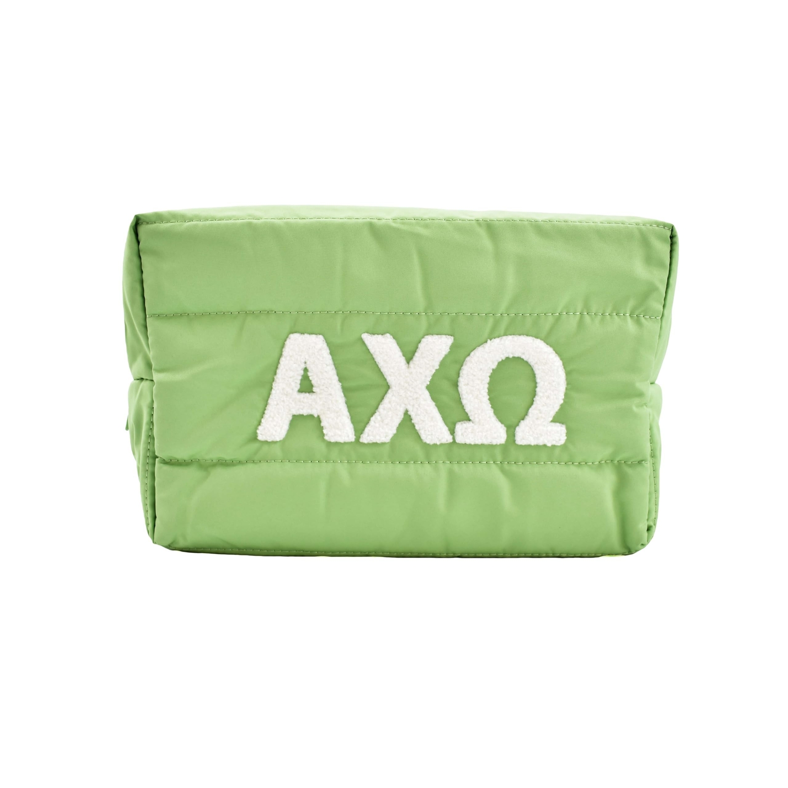Sorority Shop Alpha Chi Omega Makeup Bag - Puffer Style with Sorority Letters...