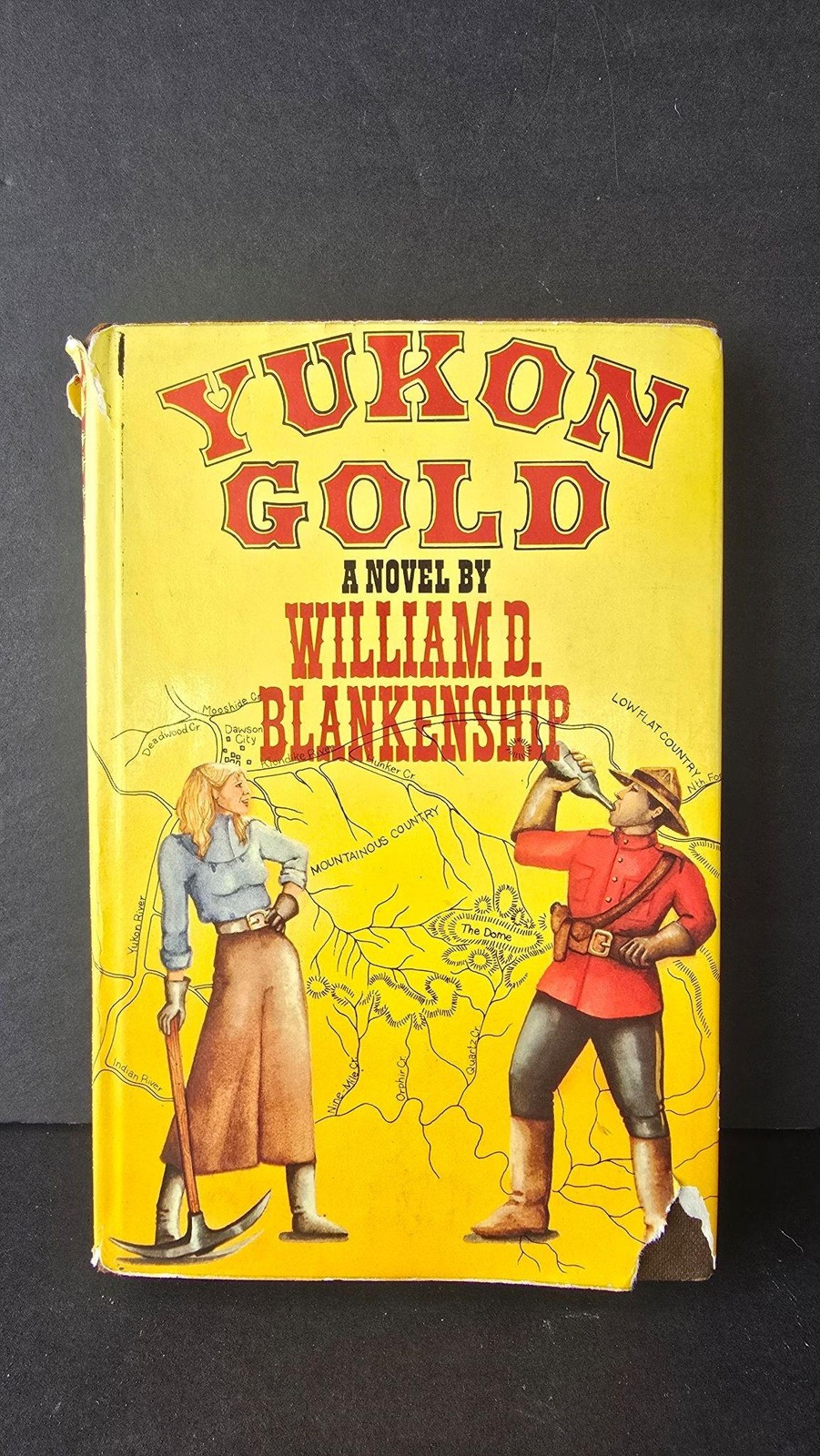 Vintage 1978 Yukon Gold William D. Blankenship HC Souvenir Press Yellow DJ Novel