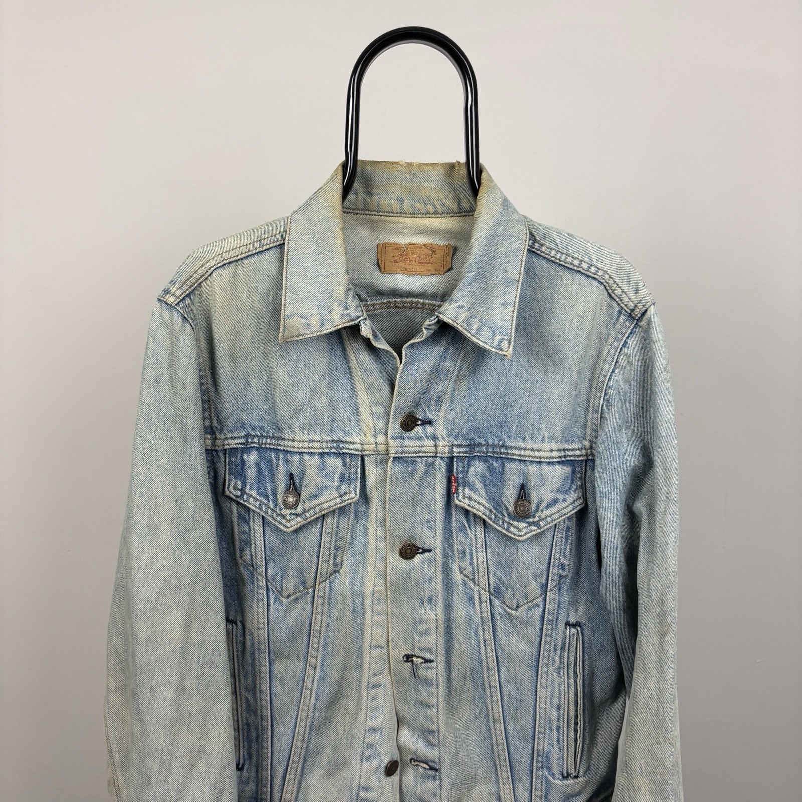 Vtg 1987 Levi’s 71506 0214 Denim Trucker Jacket Made in USA Size 42L Vtg 1987 Levi’s 71506 0214 Denim Trucker Jacket Made in USA Size 42L