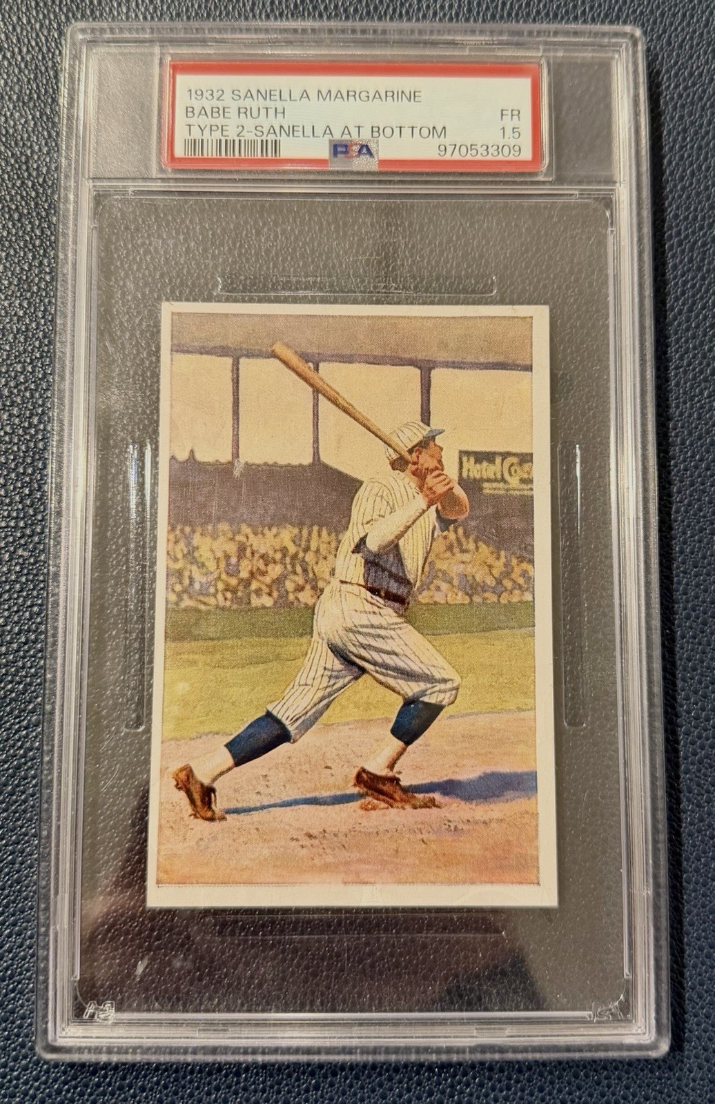 Babe Ruth 1932-33 Sanella Margarine - Type 2 Sanella at bottom