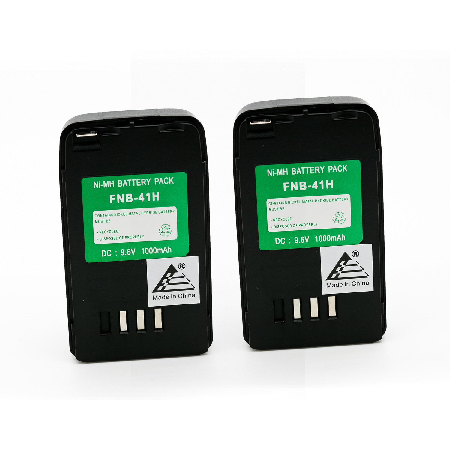 2x 9.6V 1000mAh NiMh battery for Yaesu Vertex FNB-41, FNB-42, FT-40, VXA-100 2x 9.6V 1000mAh NiMh battery for Yaesu Vertex FNB-41, FNB-42, FT-40, VXA-100