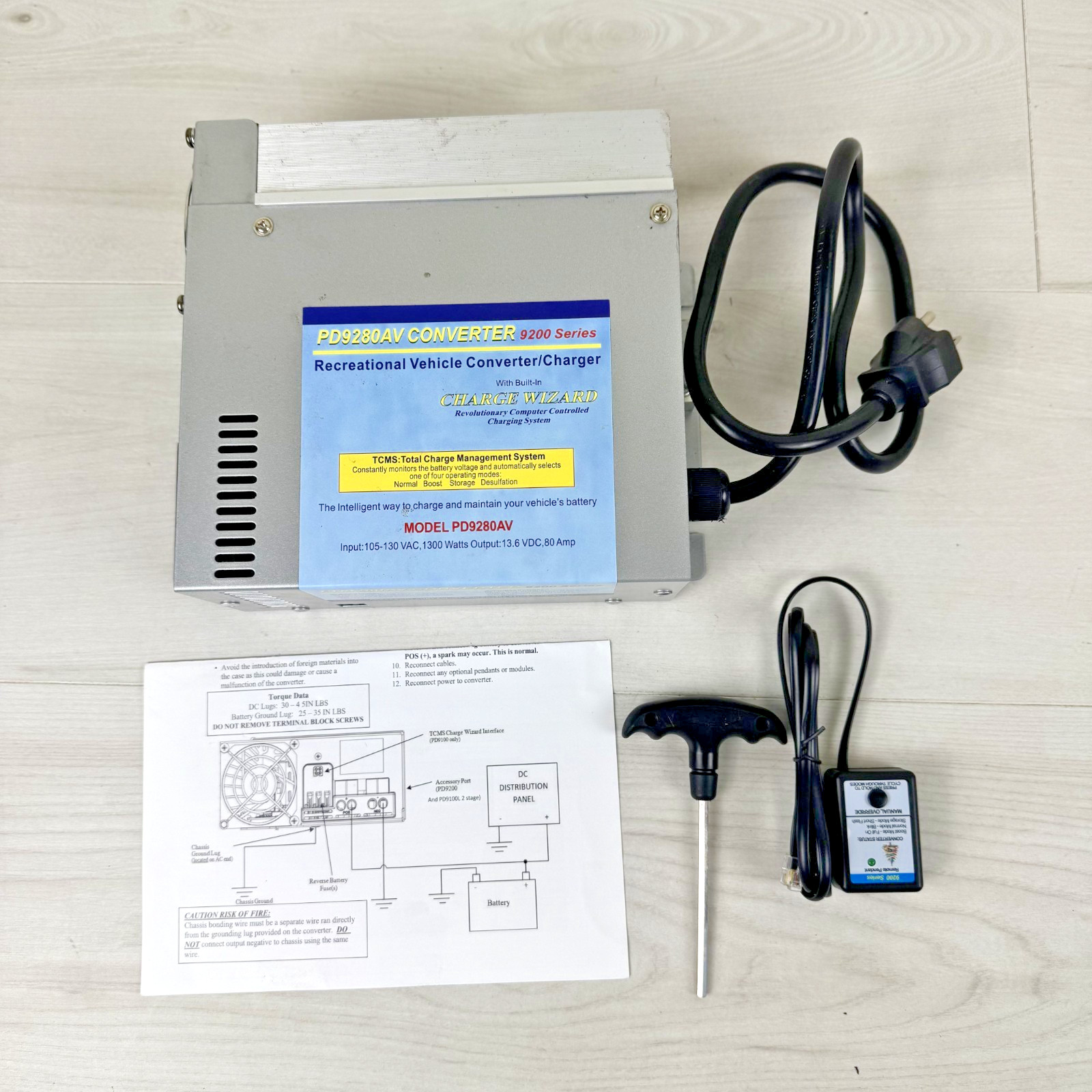 80 Amp RV Power Converter Charger 12V DC PD9280AV For 9200 Series w/ Remote Key 80 Amp RV Power Converter Charger 12V DC PD9280AV For 9200 Series w/ Remote Key