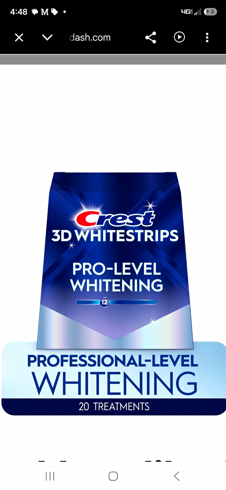 Crest 3D Whitestrips Pro-Level Whitening Teeth Whitening Strips 20 Treatments