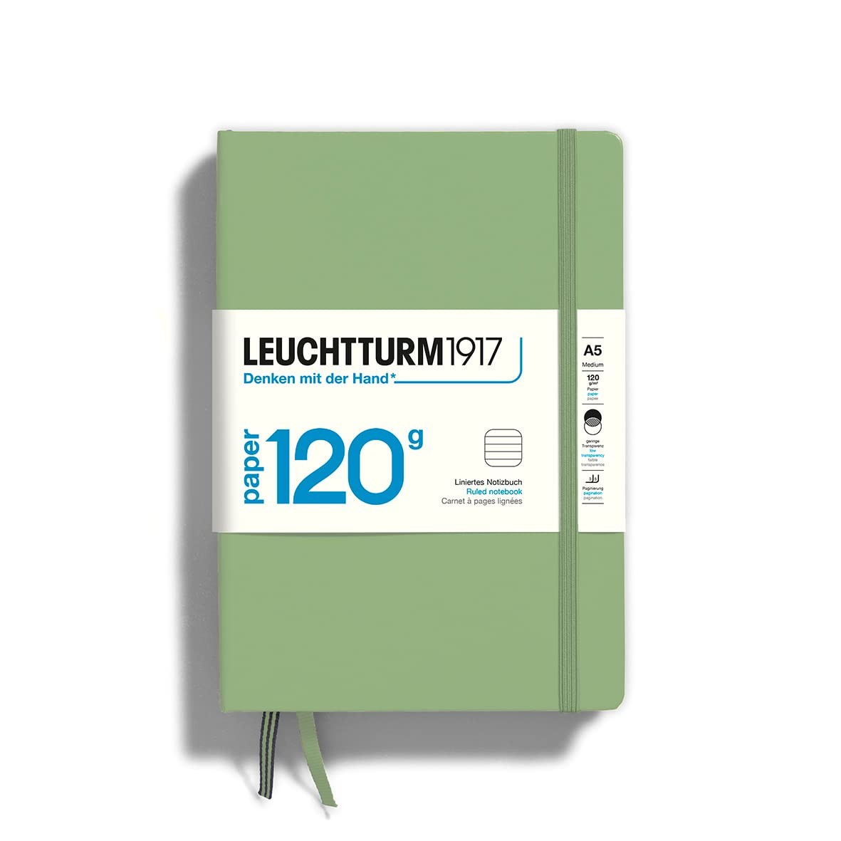 Leuchtturm1917 120g Edition Blank Book 203 Pages Durable Hardcover Notebook