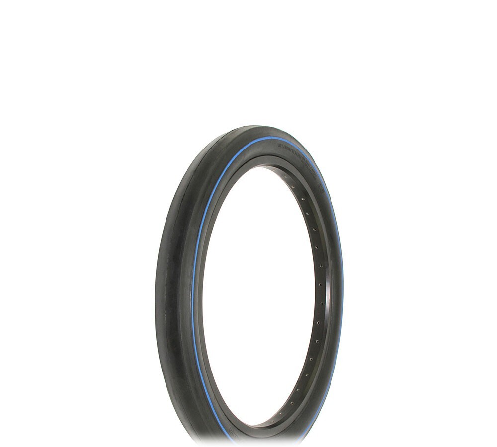 Ralson Slick Tire 20 x 2.125 Black Blue Line Sidewall S2 Cruiser Schwinn Style.