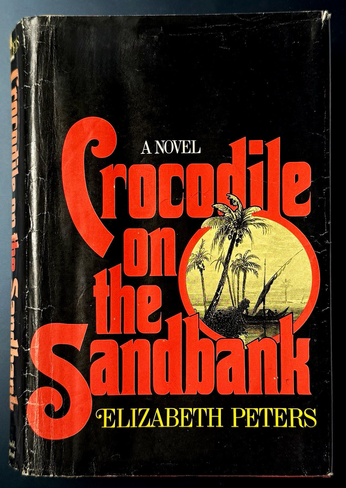 Crocodile On The Sandbank Elizabeth Peters 1975 1st Edition 1st Print Amelia DJ