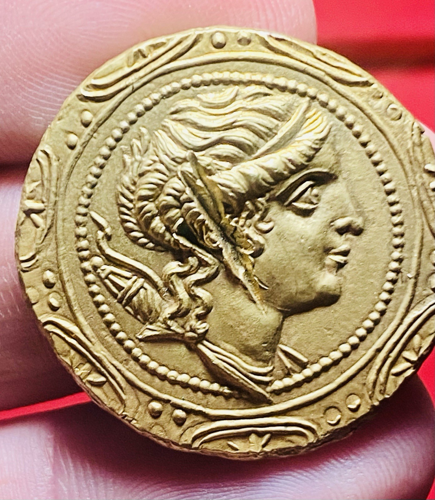 Roman Republic AR Gilded Tetradrachm Amphipolis 167-149 BC, MAKEΔONΩN, SEE NOTES