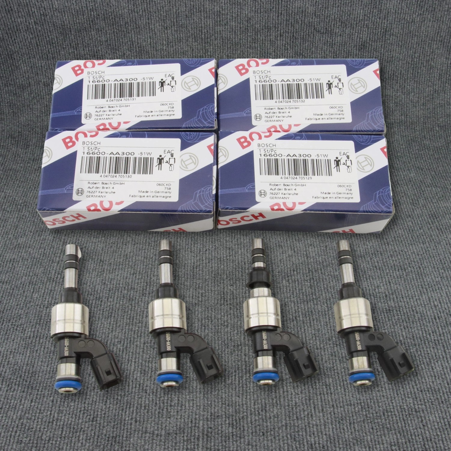 OEM 4X Fuel Injector for Forester 2014-18 WRX STI 2015-2020 16600AA300
