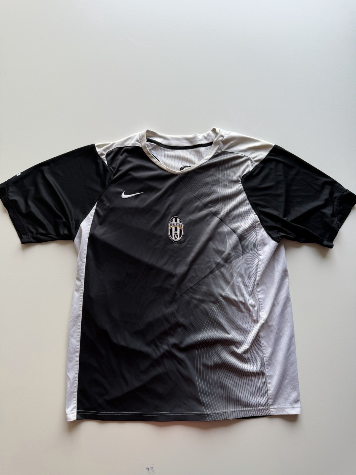 Vintage 2005 Nike Juventus FC Centenario Training Jersey Black Size XL