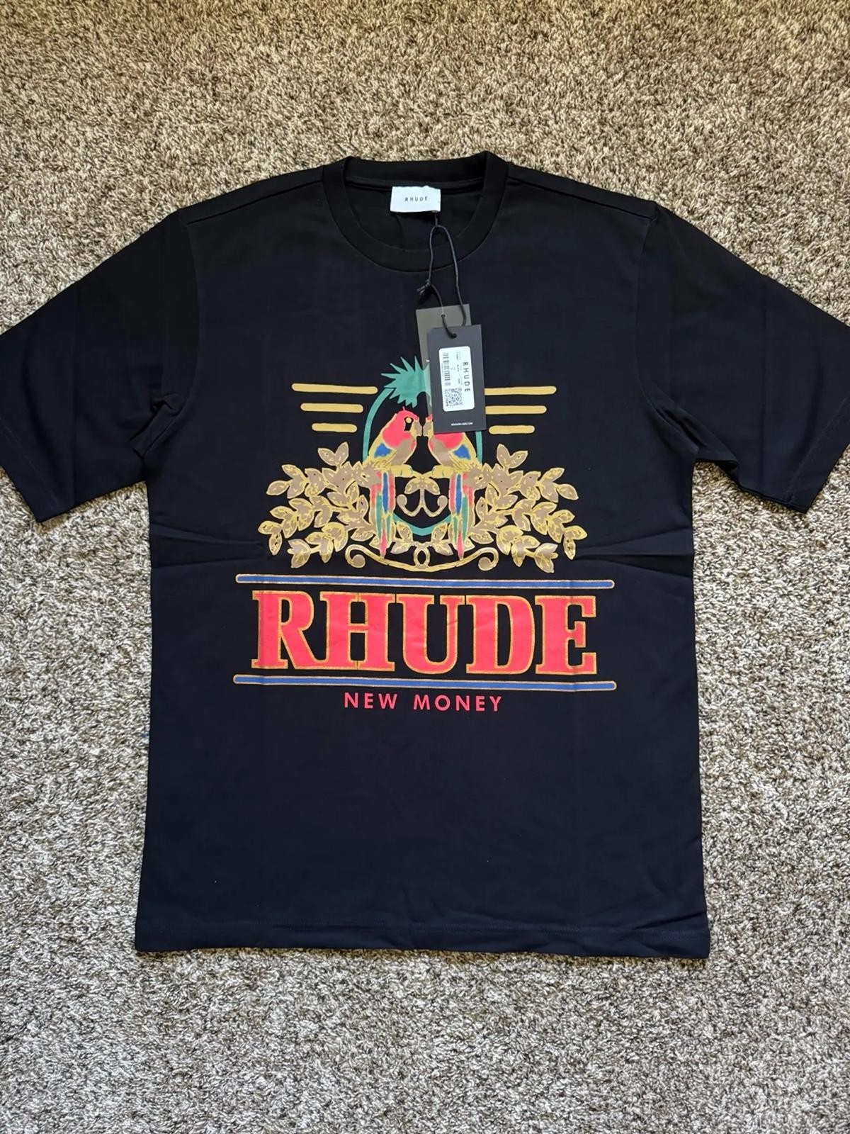Rhude New Money Crest T-Shirt Black