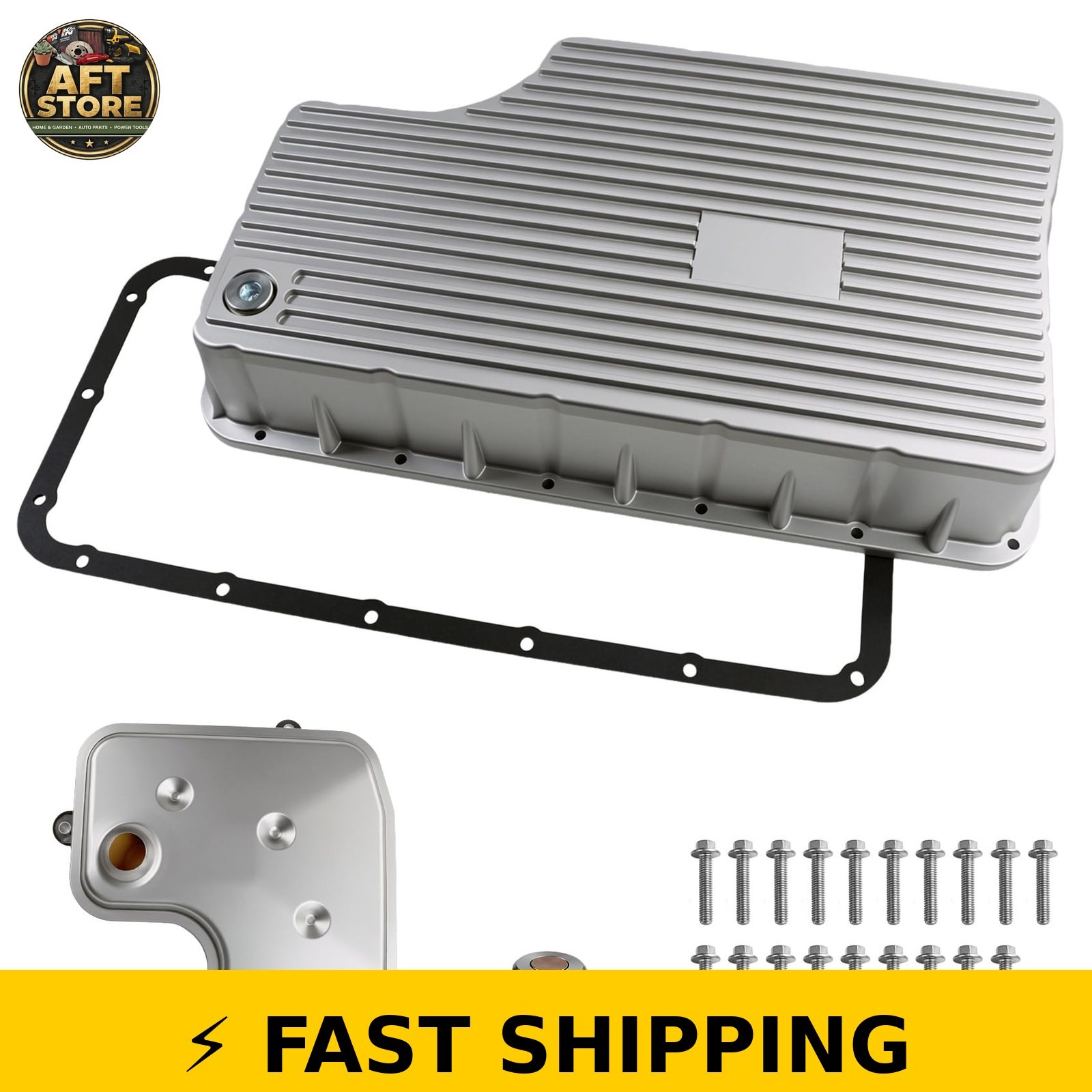 FBXINTUM Aluminum 6R140 Transmission Deep Pan for Ford F-Series 2011-2019