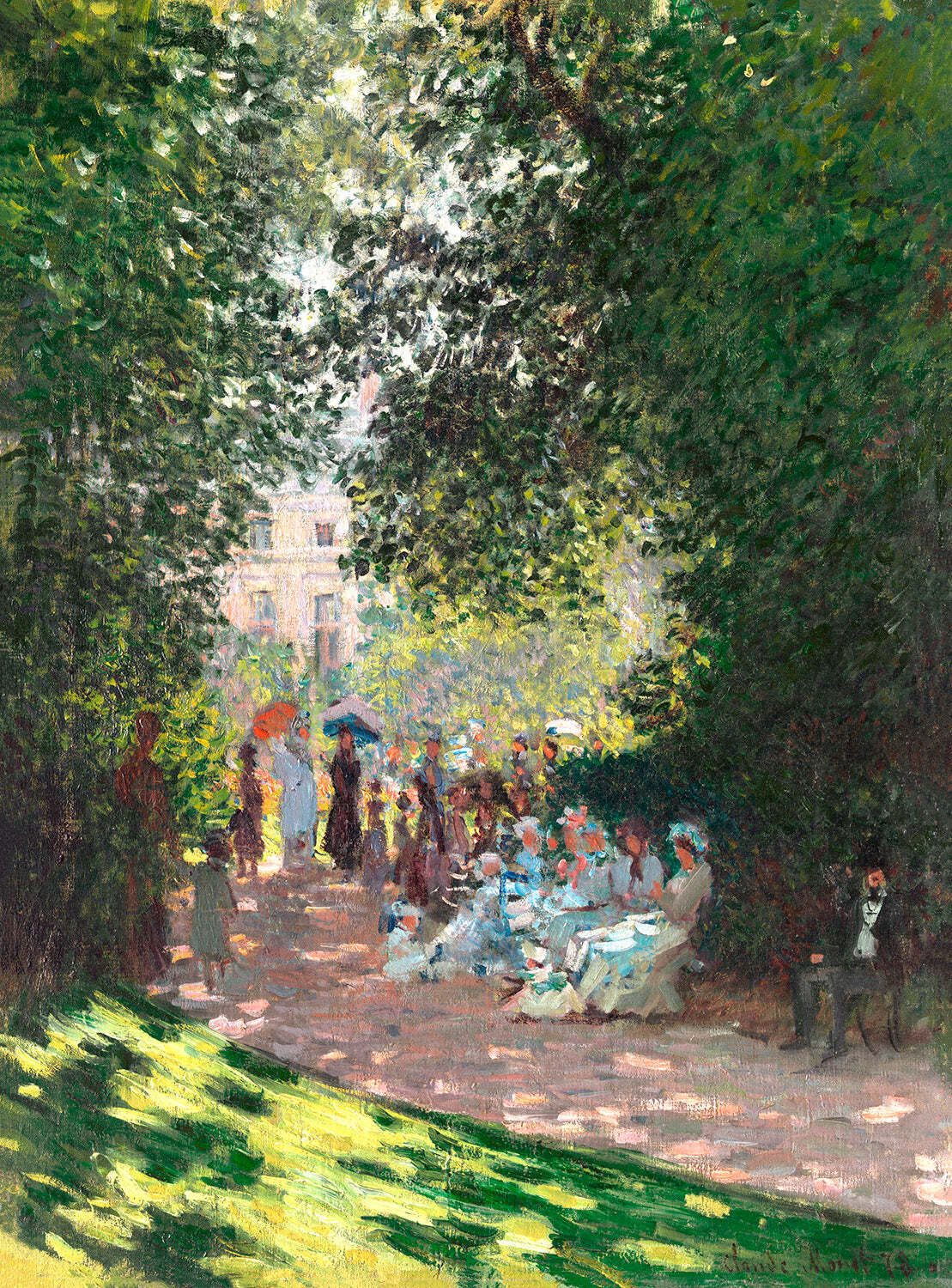 The Parc Monceau by Claude Monet Art Print