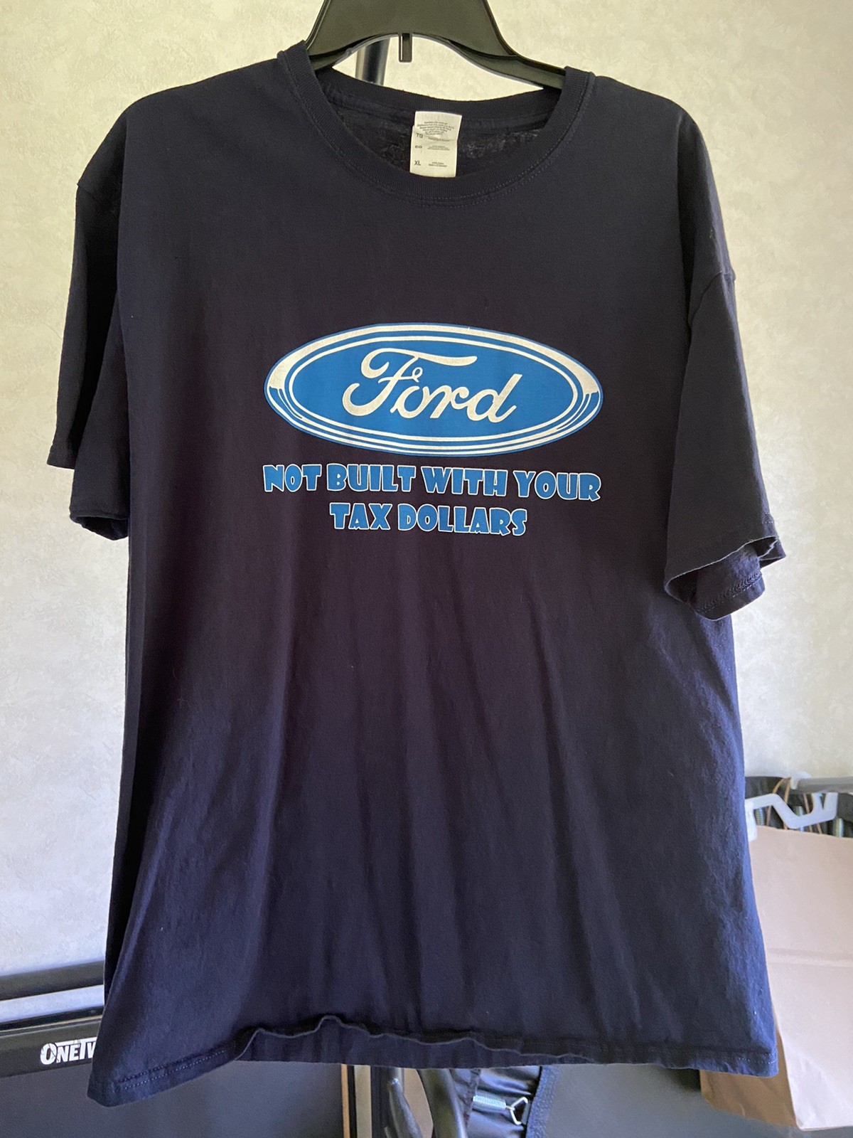 Vintage Ford GM shirt Extra Large XL Not Built W/ Tax Dollars Government Motors