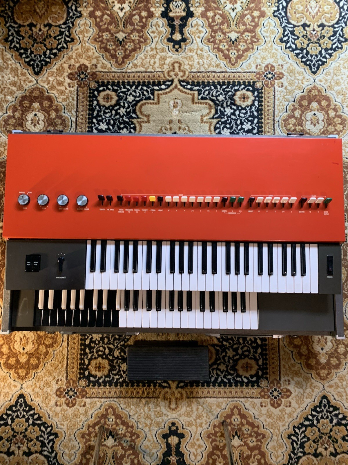 1972-1977 Yamaha Combo Organ YC-25D Red Stevie Wonder Japan Vintage FreeShipping