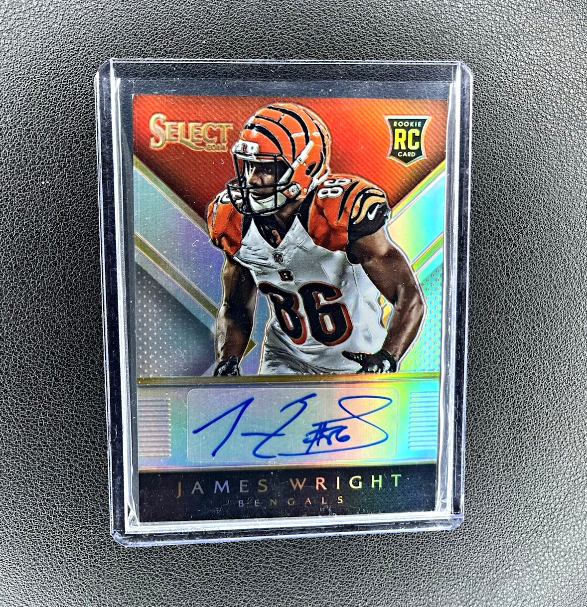 Panini Select 2014 James Wright Bengals Rookie Auto Fuchsia Prizm RA-JWR /199