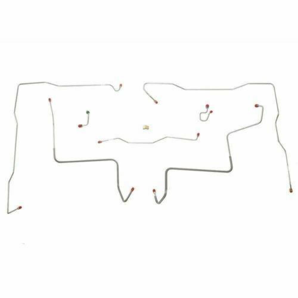 1971-72 Chevrolet K10 Front Brake Line Kit 4WD Power Brakes-TKT7105SS 1971-72 Chevrolet K10 Front Brake Line Kit 4WD Power Brakes-TKT7105SS