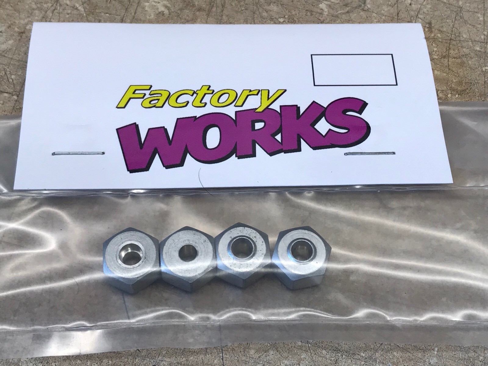 Factory Works vtg Kyosho OT-19 +6mm wider 12mm Hex Adapter-Optima Javelin Lazer