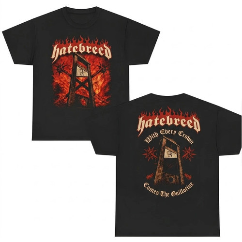 Hatebreed Summer Slaughter Tour 2026 Every Crown Guillotine T Shirt