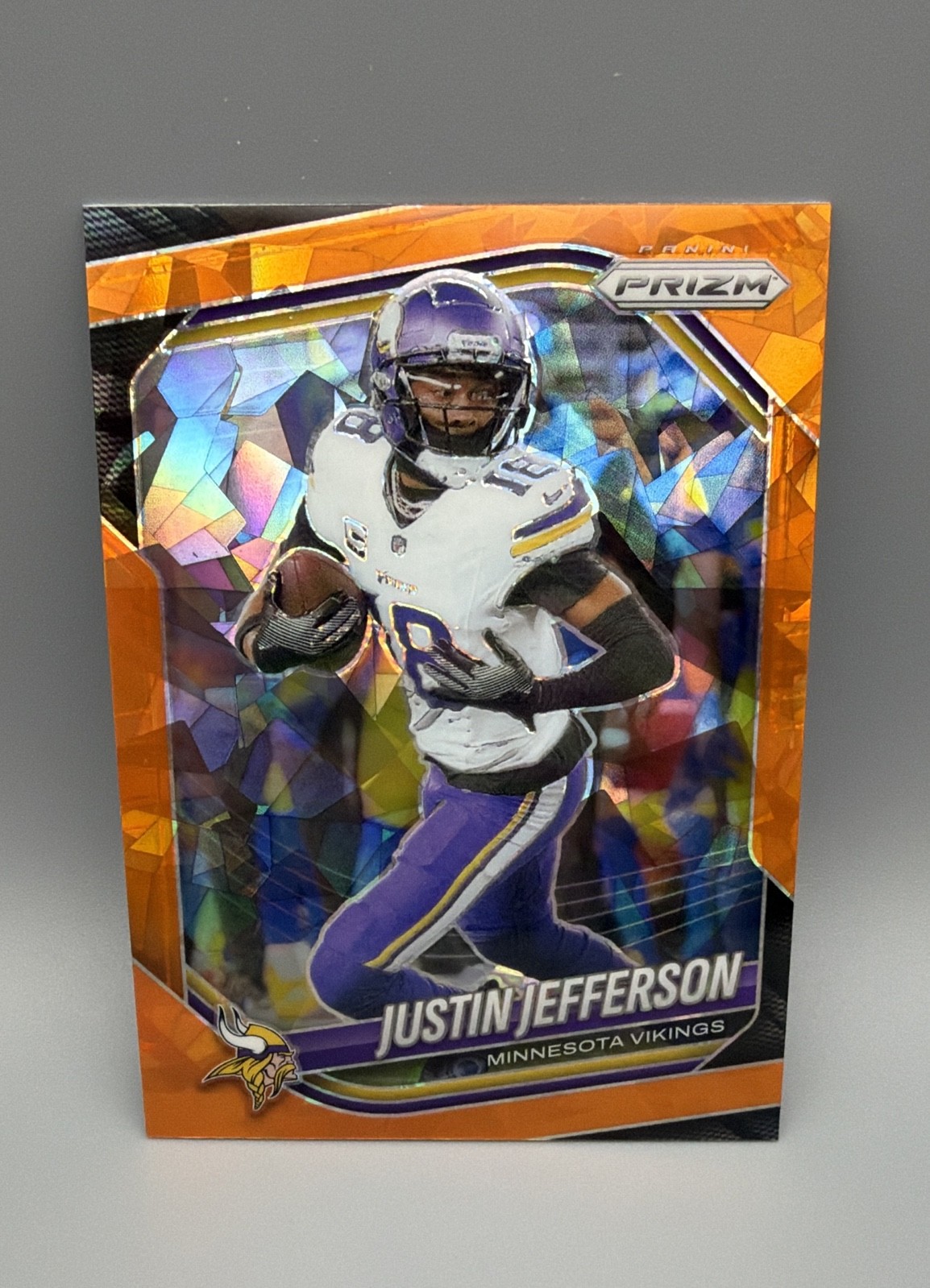 2025 Panini Prizm - Justin Jefferson #81 Orange Ice Prizm