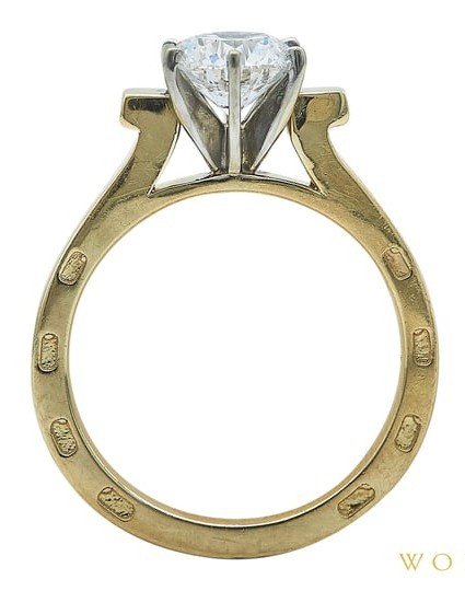 GIA 1.17 CT Natural Diamond Ring – E Color FL Flawless – Triple Excellent Round
