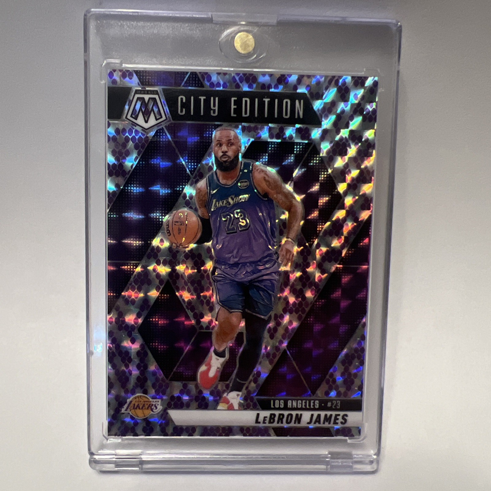 2024-25 Panini Mosaic City Edition LeBron James Snakeskin Mosaic Prizm 1 /24