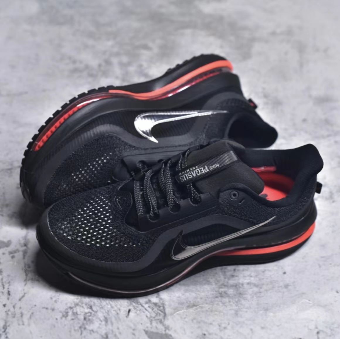 Nike Air Zoom Pegasus Premium Black Red Crimson Men's Shoes-