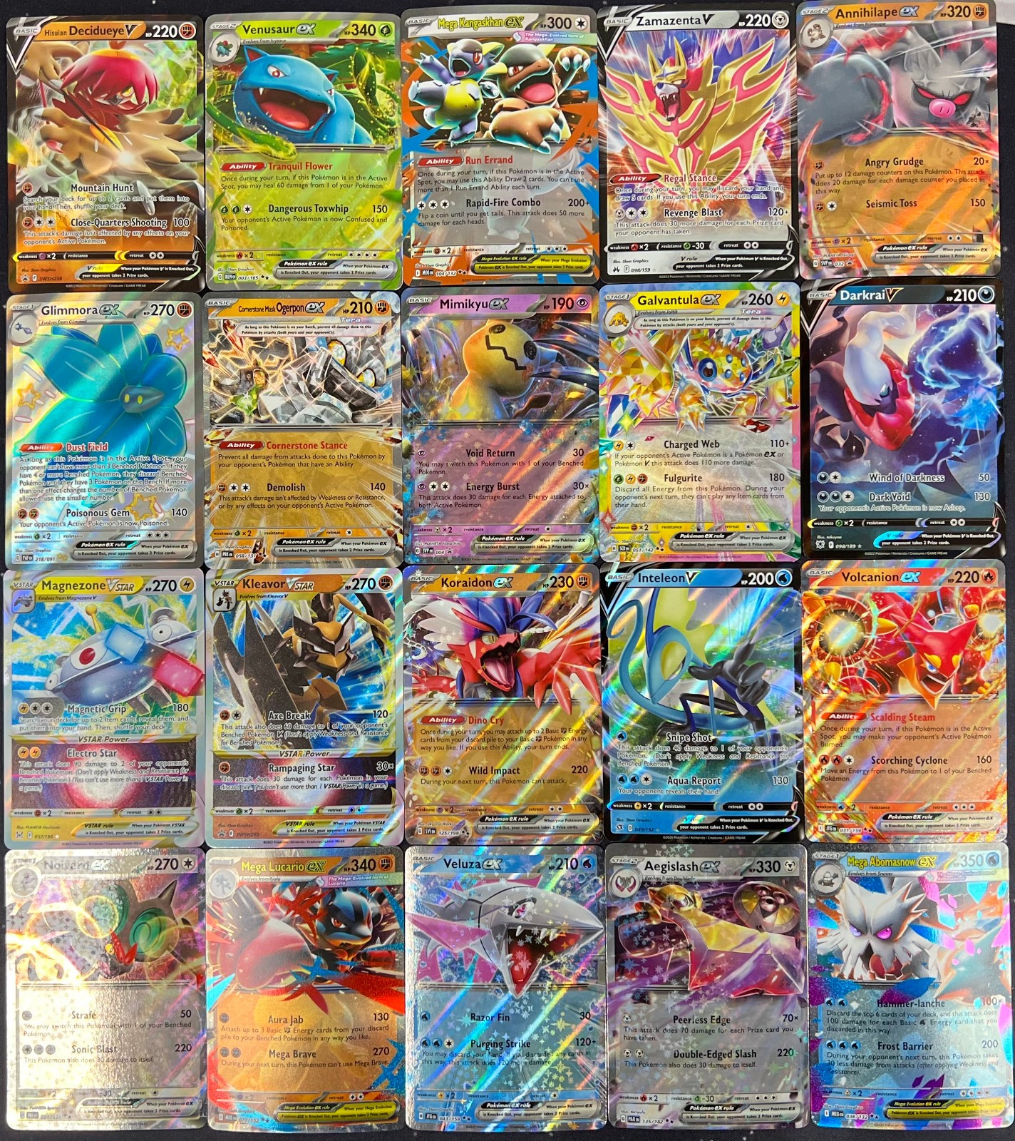 Pokémon TCG 150 Card Lot 2 Double/Ultra Rares 40 Assorted Holos 110 C/UC