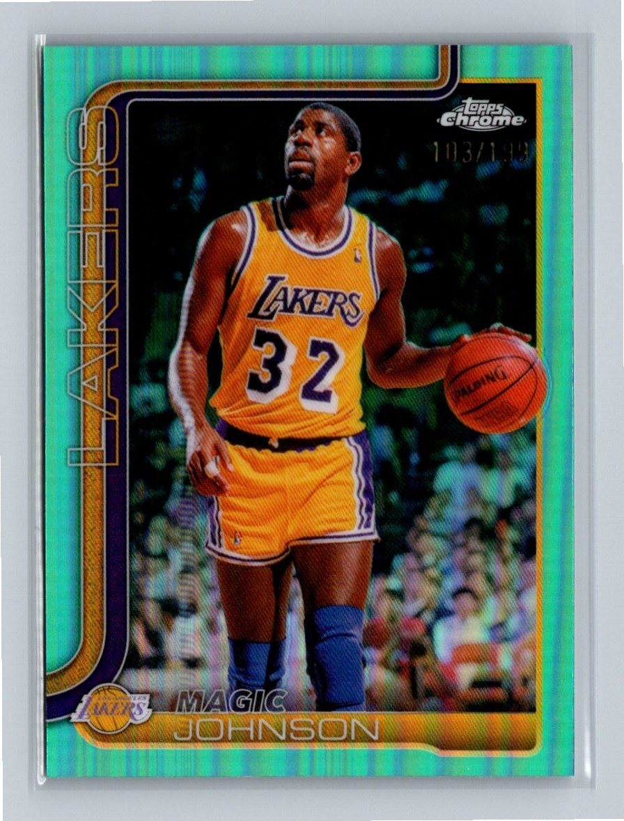 2026-27 Topps Chrome Refractor Raywave Magic Johnson /199 #149