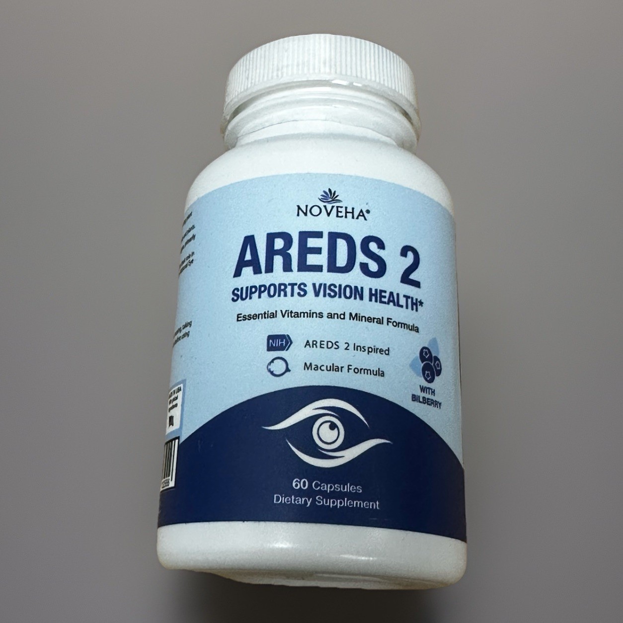 Noveha AREDS 2 Vision Eye Health Capsules 60 Vegan Non-GMO Adult