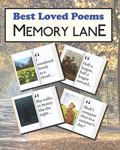 Best Loved Poems Memory Lane: large print book for dementia pati