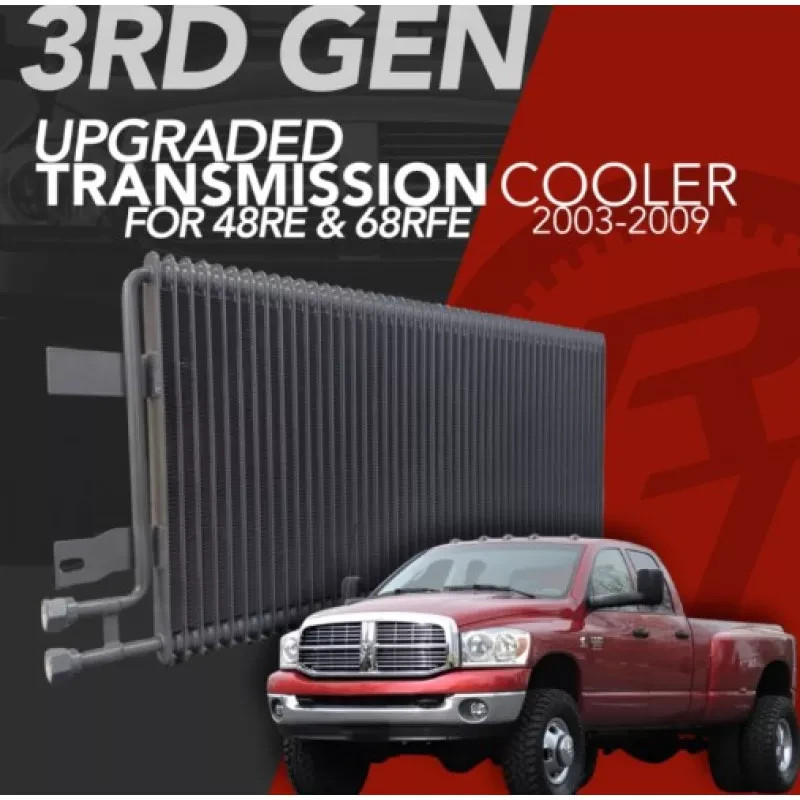 Fluidyne Upgraded Trans Cooler For 03-09 Dodge Ram 2500/3500 Cummins 48RE/68RFE