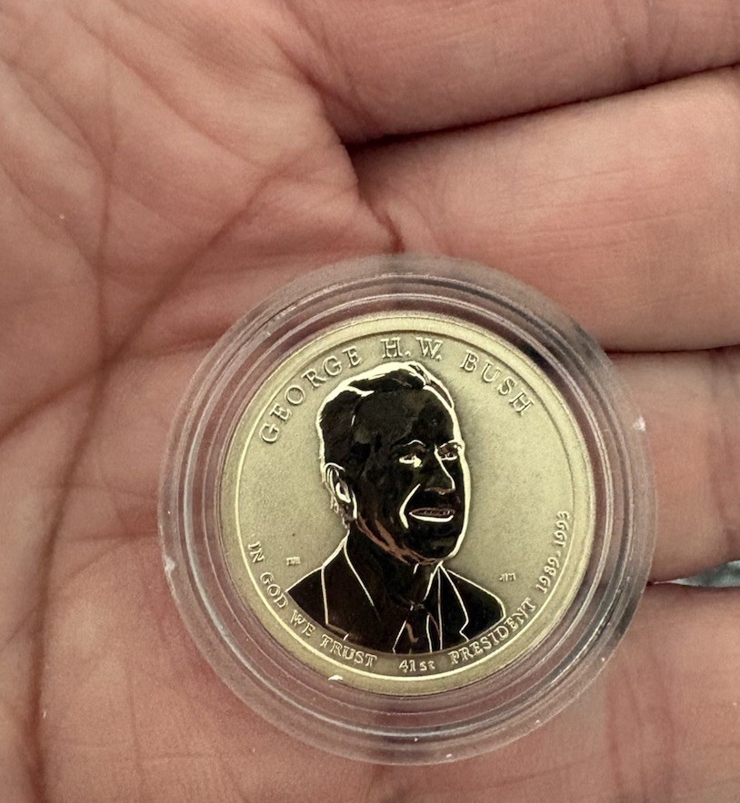 2020S George HW Bush Reverse Proof Presidential Coin   Key