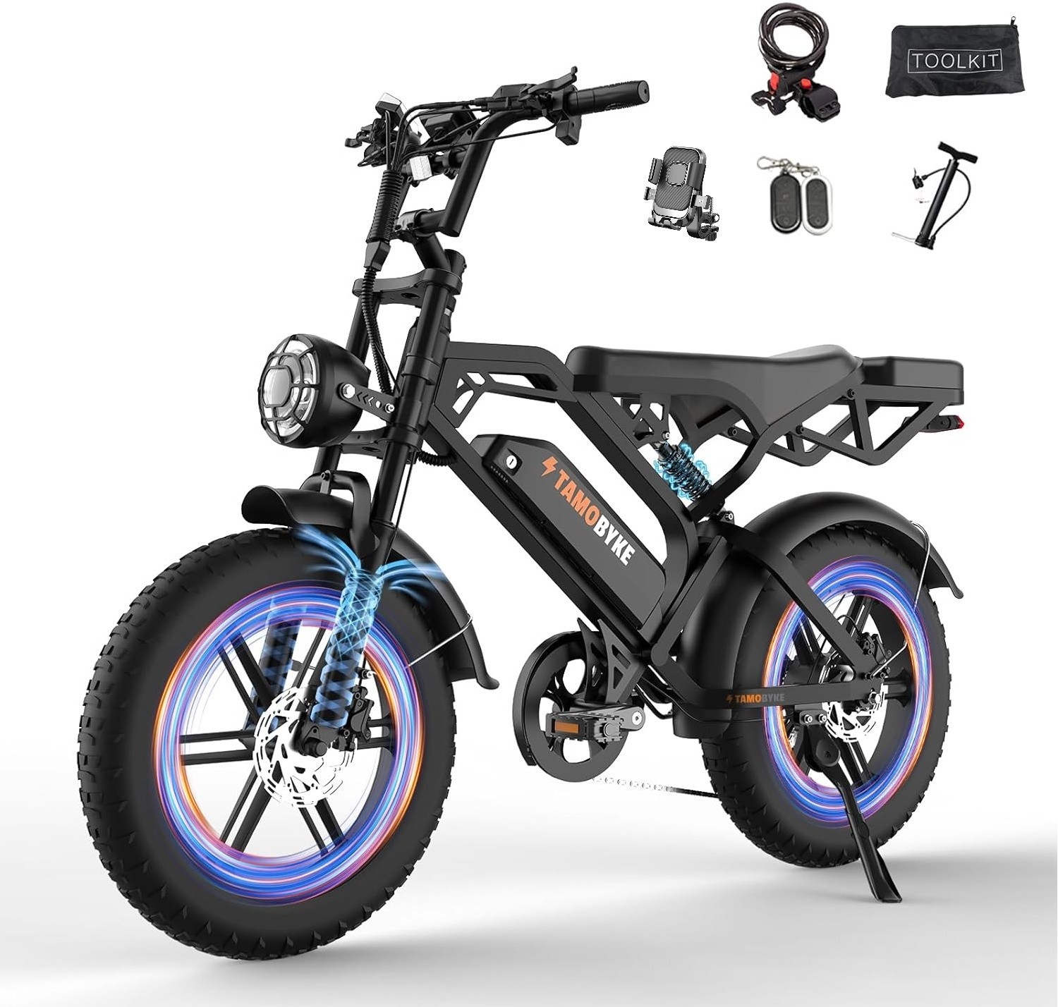 Tamobyke V20 749W Electric Bike for Adults 20MPH 48V 15.6Ah 20